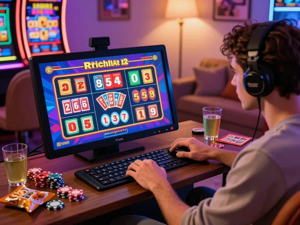 Player excitedly engaging with wraungtoto lottery draw on touchscreen with colorful graphics.