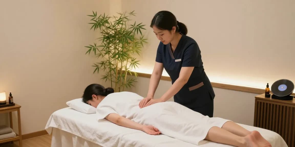 Relaxation therapy session showcasing 수원출장마사지 in a calming environment.