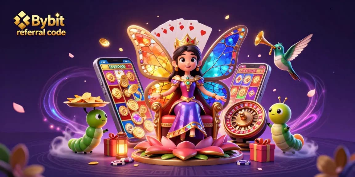 Discover winning strategies with the Bybit referral code amidst a vibrant gaming scene.