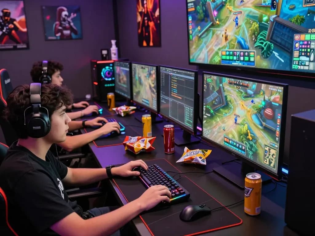 Exciting gaming session with mantra88 players immersed in competitive gameplay.