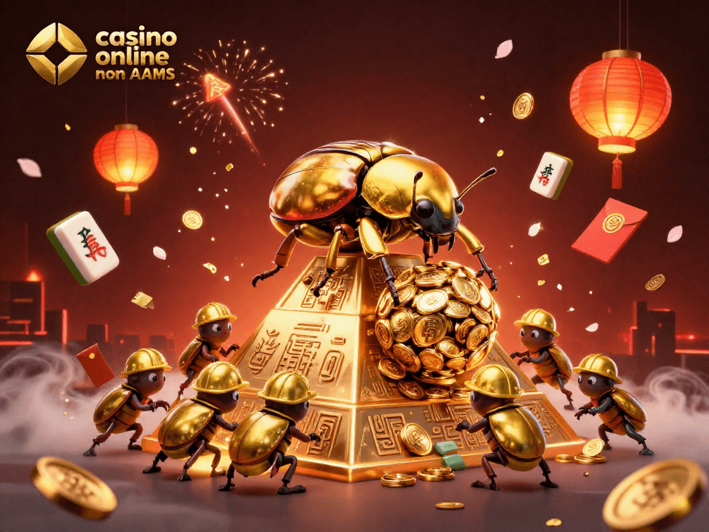Scopri il fantastico mondo del casinò online non AAMS con un'illustrazione vibrante