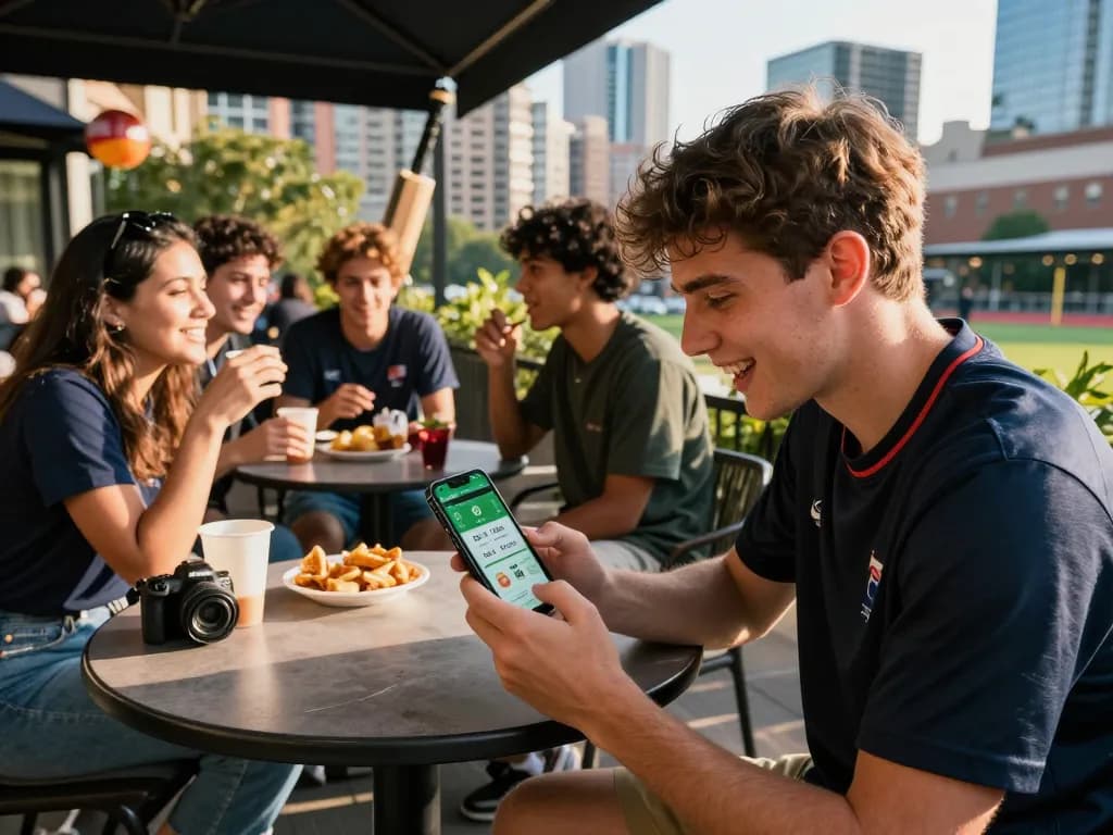 Engaging in Crickex sign up while enjoying outdoor sports betting with friends