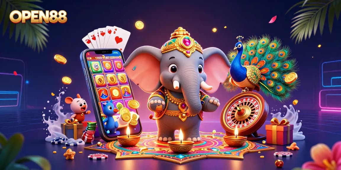 Engage in thrilling gameplay at OPEN88 with vibrant 3D gaming scenes and dynamic elements.