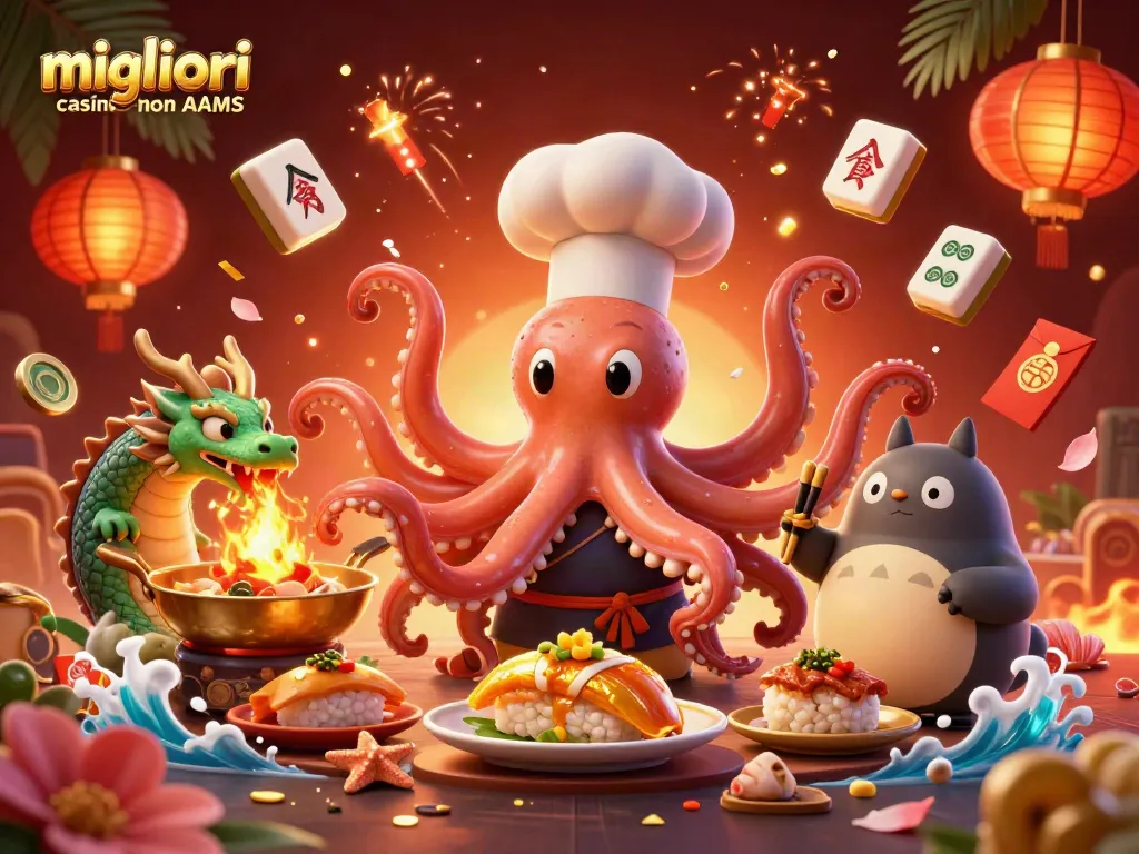 Scopri i migliori casino non AAMS con questa illustrazione vibrante e ricca di dettagli.