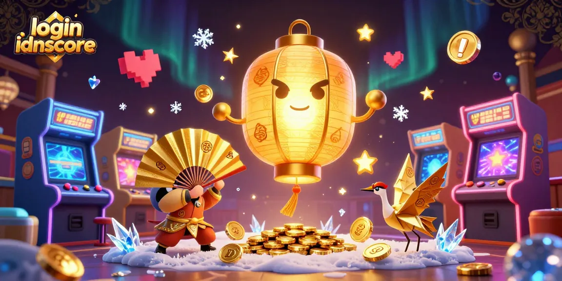 Engage in thrilling action on the login idnscore platform, showcasing vibrant casino elements and exciting game visuals.