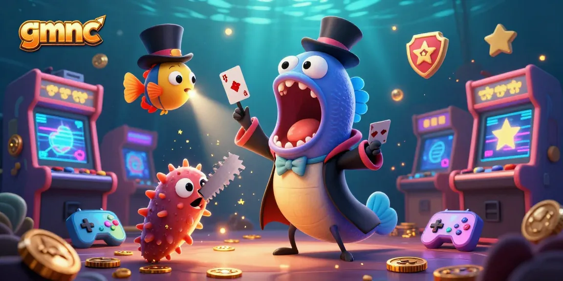 gmnc showcases a colorful underwater casino world with magical eel and friends performing exciting tricks.