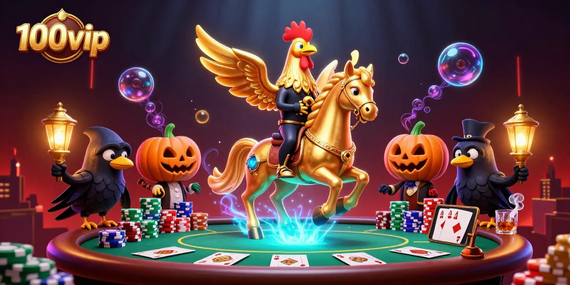 Experience thrilling action at 100vip casino with golden rooster and companions amidst vibrant gameplay.