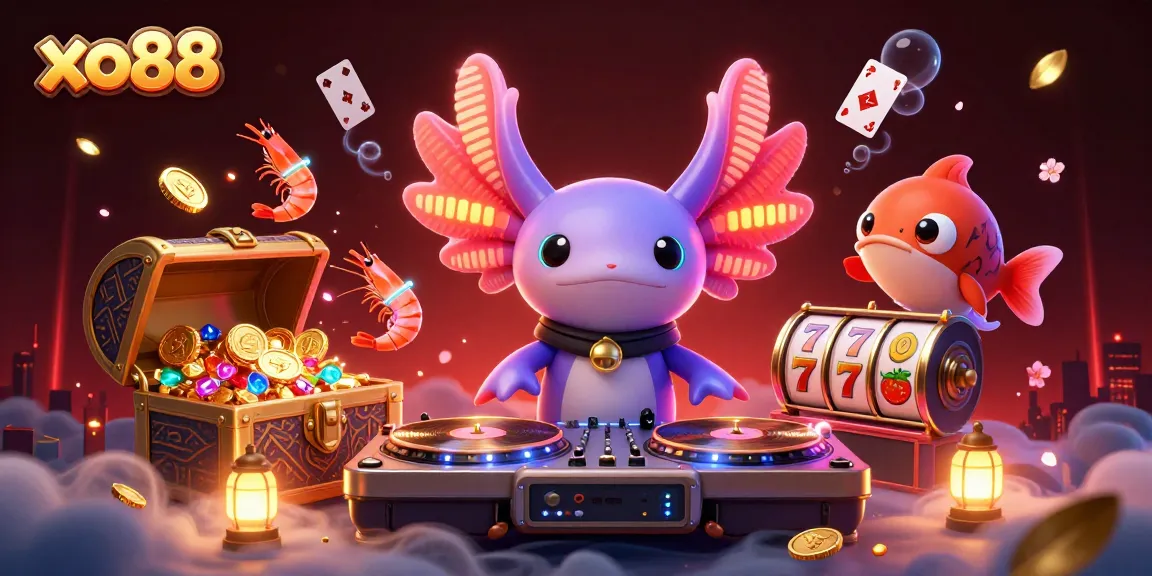 Engage in excitement with xo88 while spinning vibrant slot reels in a captivating underwater casino scene.