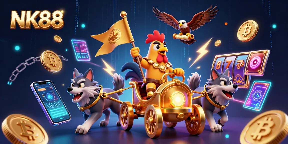 Experience thrilling gameplay with NK88, where the rooster warlord commands the casino world amidst neon delights.