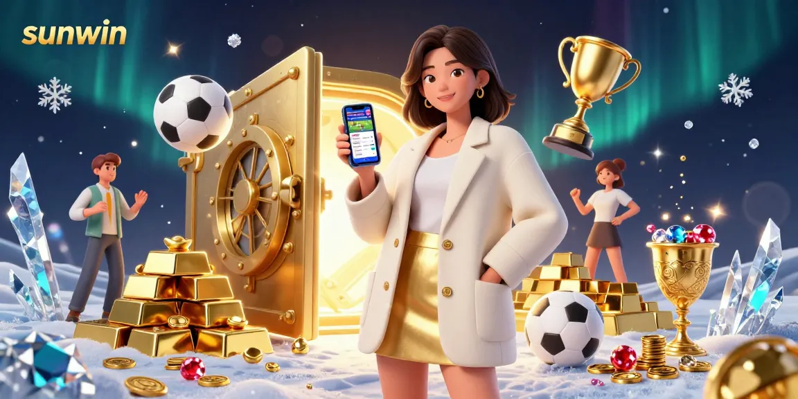 Experience winning strategies with sunwin in this vibrant 3D sports betting scene.