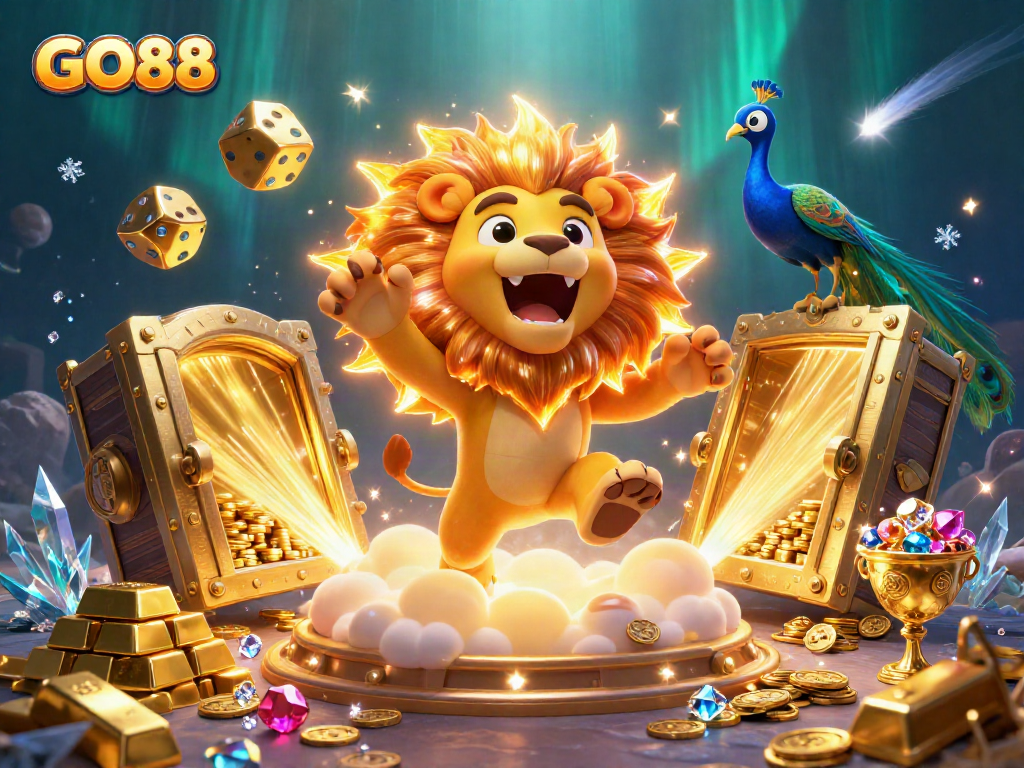 Engage in thrilling gameplay at GO88 with vibrant characters and casino elements.