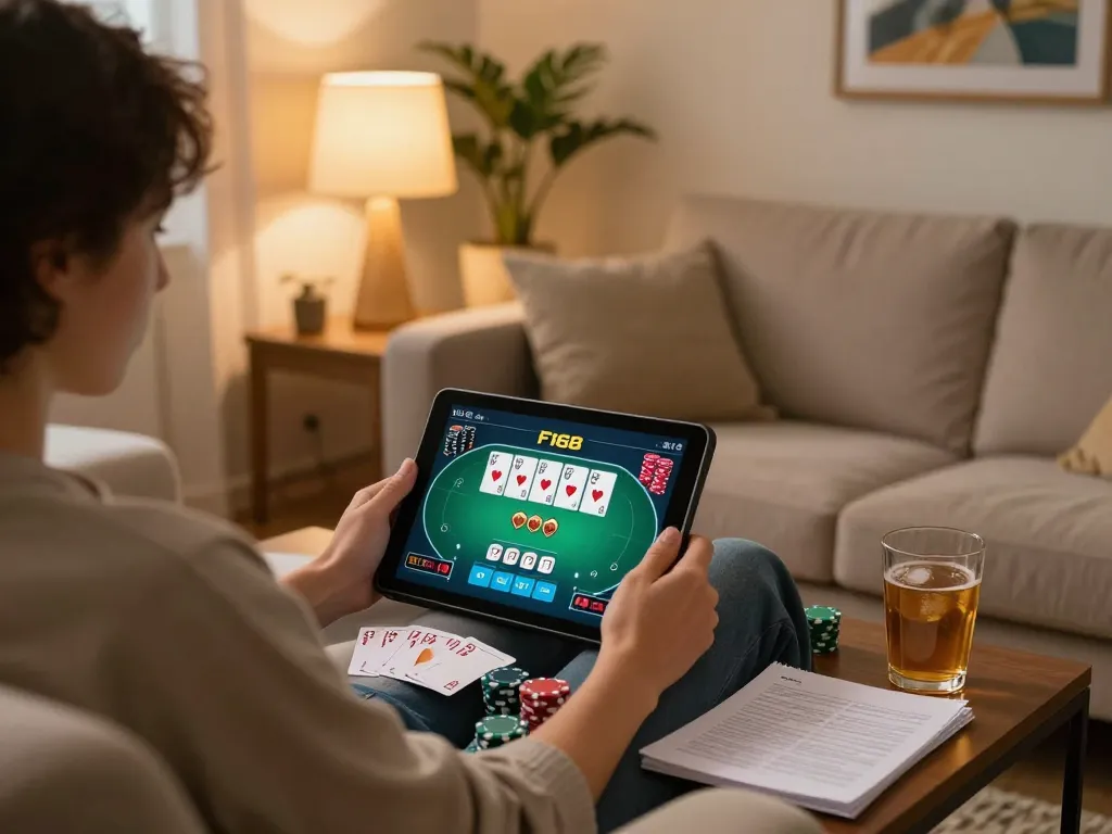 Play poker online at F168 with a warm home setup and strategic notes