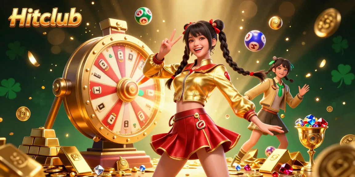 Experience the thrill of gambling at Hitclub with lively scenes of winnings and excitement.