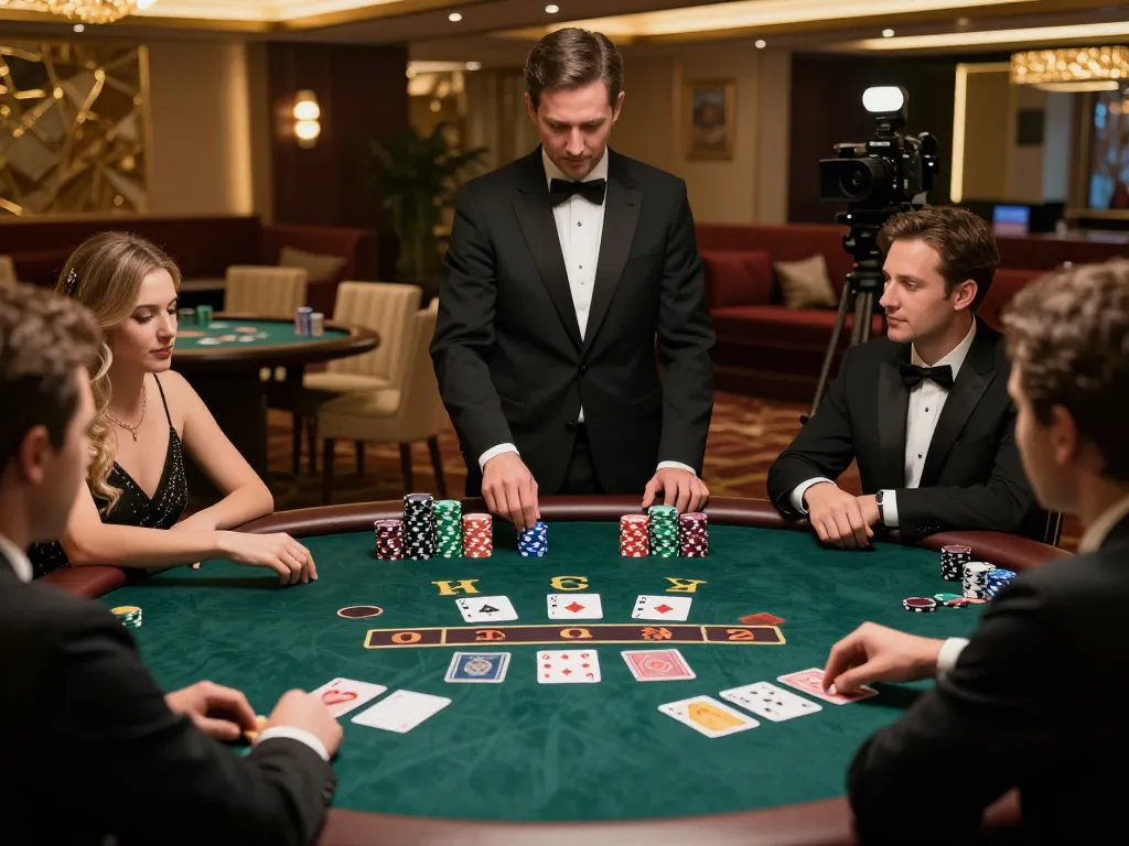 Players enjoying a game of blackjack at Mantra88 casino, showcasing strategic betting.