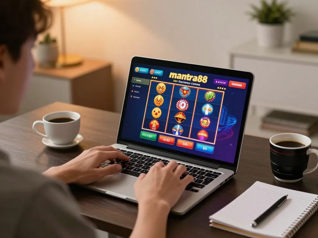 Enjoy thrilling gameplay with mantra88 online casino in a cozy gaming setup.