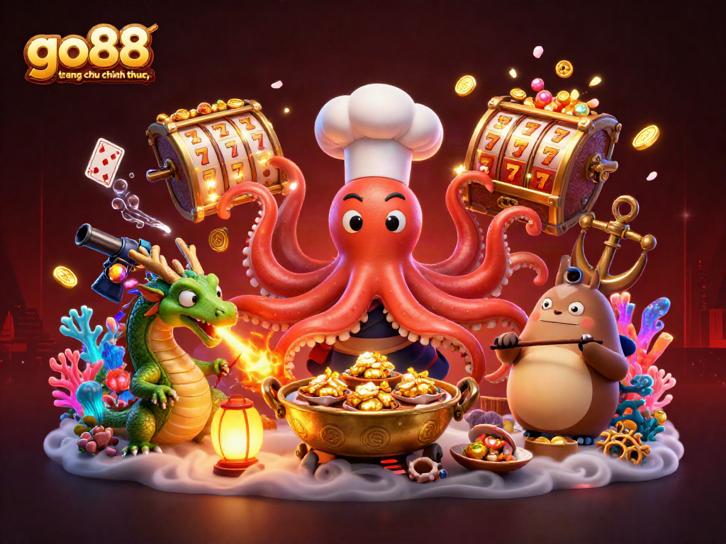 Experience thrilling action with go88 trang chu chinh thuc through vibrant casino illustrations