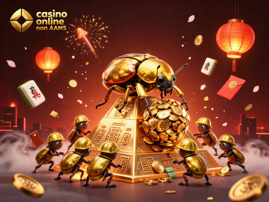 Scopri il fantastico mondo del casinò online non AAMS con un'illustrazione vibrante