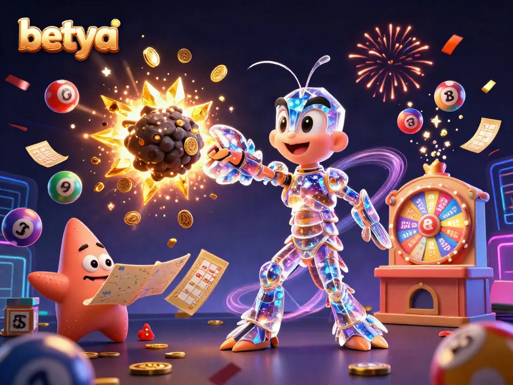 Experience thrilling bets with betya in a vibrant 3D casino scene filled with dynamic action.
