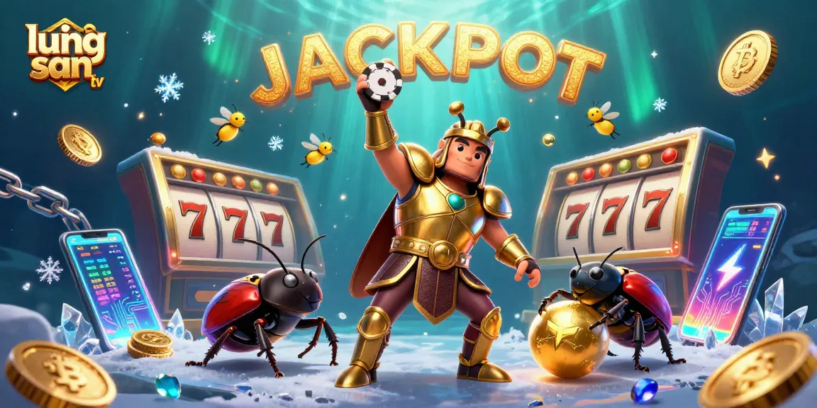 Experience thrilling jackpots with lương sơn tv as beetles celebrate wins in a vibrant casino scene.
