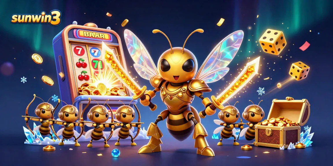 Experience thrilling wins with sunwin3, showcasing a vibrant casino world of jackpots and gaming action.