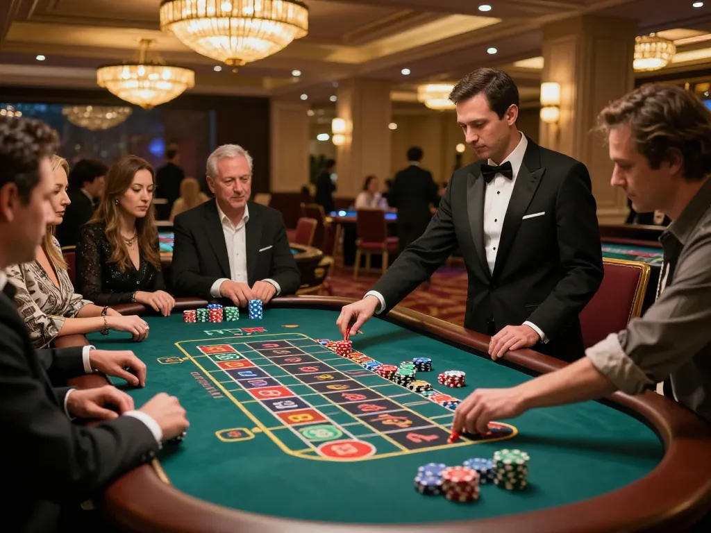 KADAL 778 highlights players cheering at a roulette table in a luxurious casino setting.
