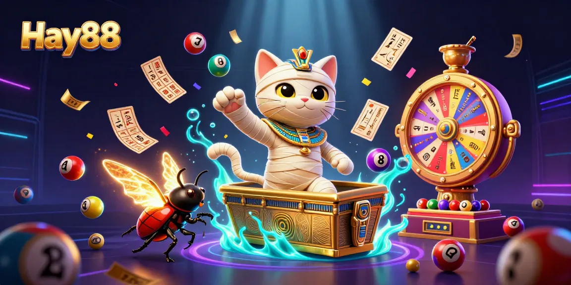 Experience exciting lottery games at Hay88 with vibrant visuals and immersive casino elements.