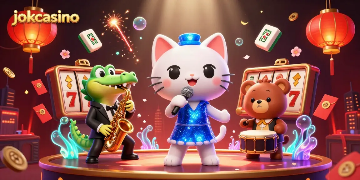 Engage with jokacasino's vibrant casino scene featuring dynamic characters and winning slots.
