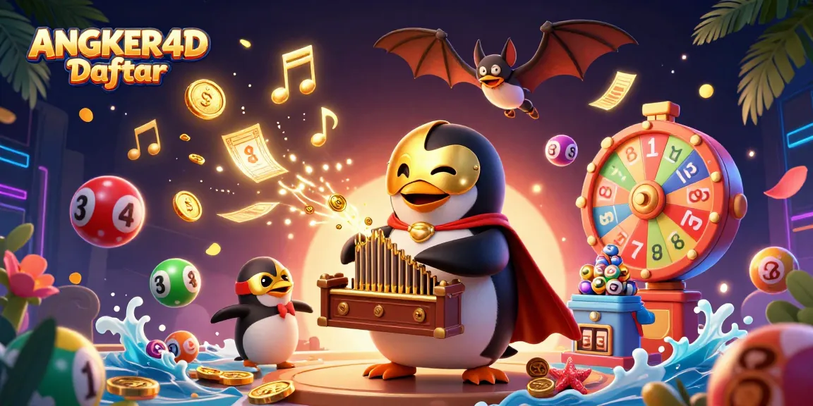 Experience the thrill with ANGKER4D Daftar as the penguin masters the pipe organ of winnings.
