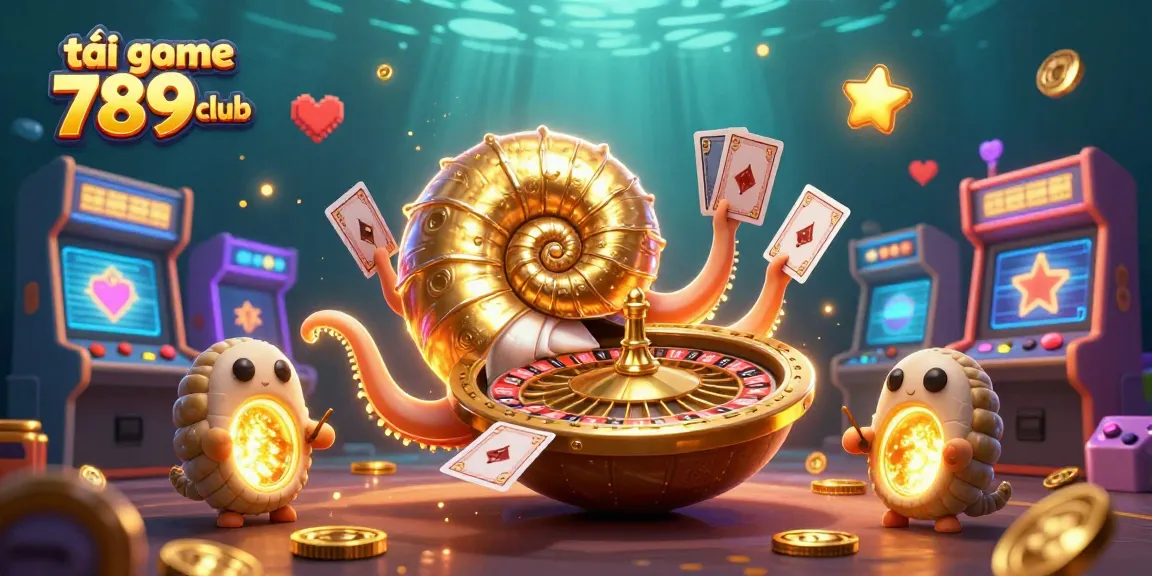 Experience excitement and win big while tải game 789club in this vibrant 3D casino illustration.
