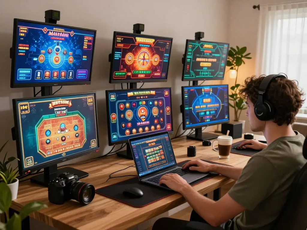 Engaging online gaming session on trang chủ gg88 showcasing various games in a cozy atmosphere.