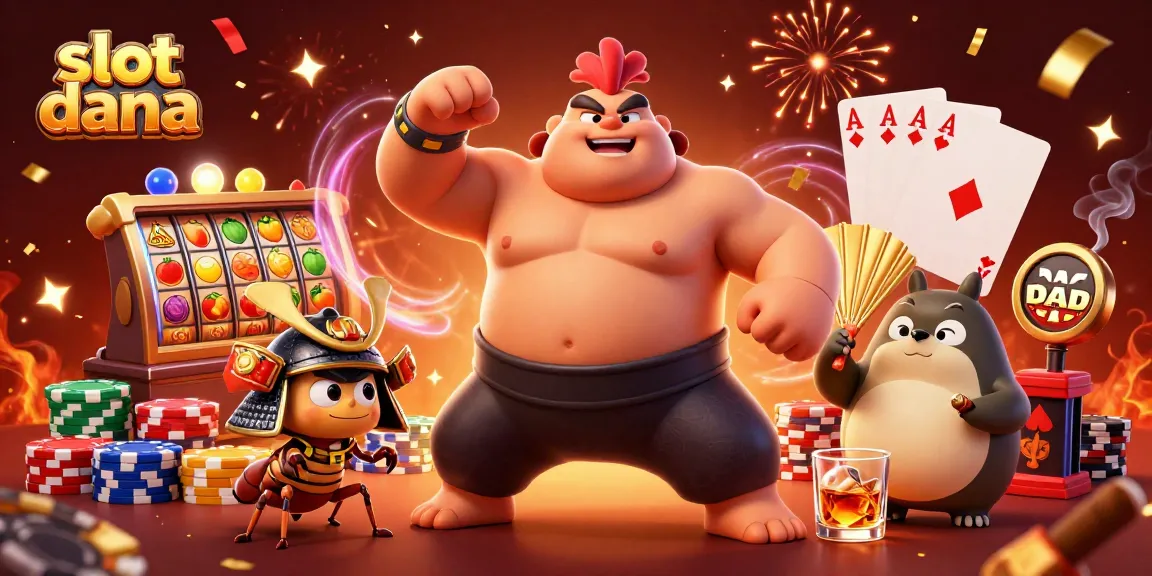 Experience slot dana excitement with mega wins and vibrant casino action in this dynamic illustration.