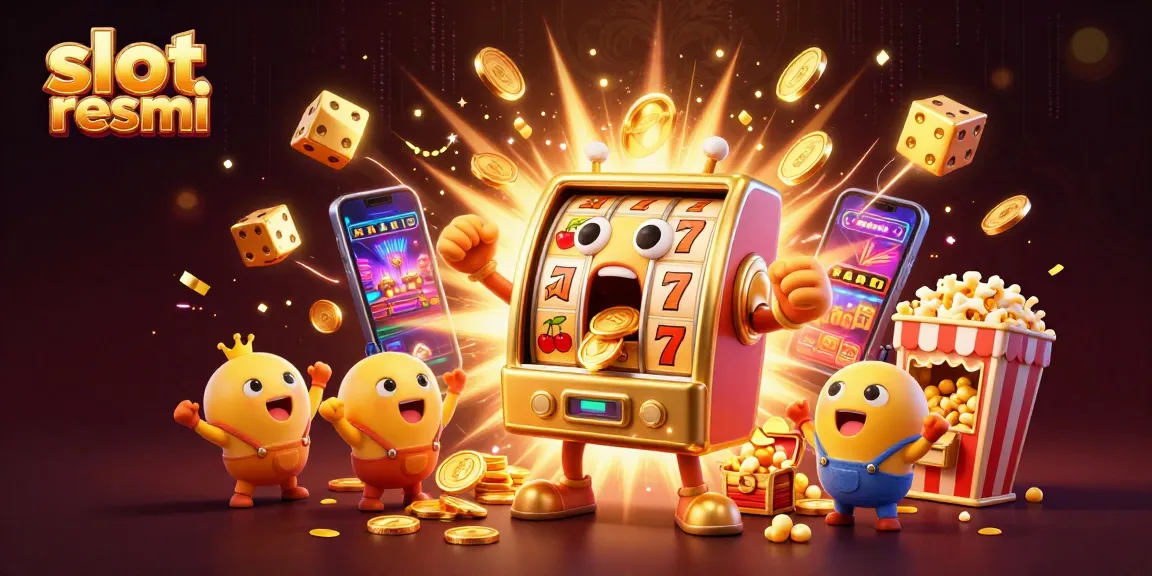 Experience exciting wins with the slot resmi trend featuring animated slot machines and a jackpot explosion.