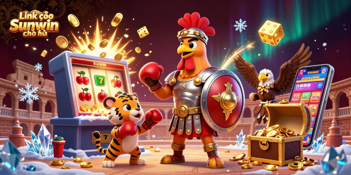 Play the exciting casino games at Link vào Sunwin chính thức, featuring a dynamic, immersive 3D scene.