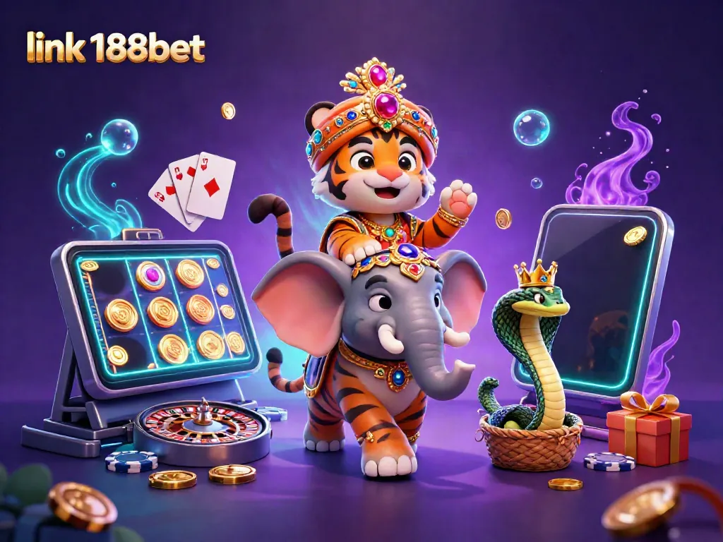 Experience thrilling gaming action at link 188bet with an enchanting maharaja and dynamic casino elements.