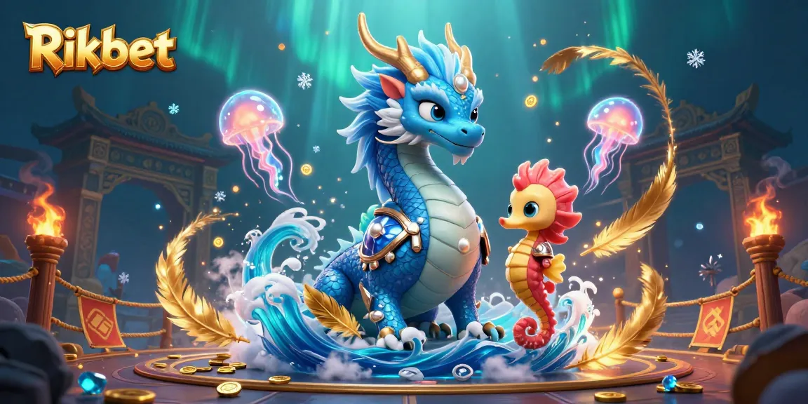 Engage with Rikbet's thrilling underwater casino adventure featuring dragons and seahorses.
