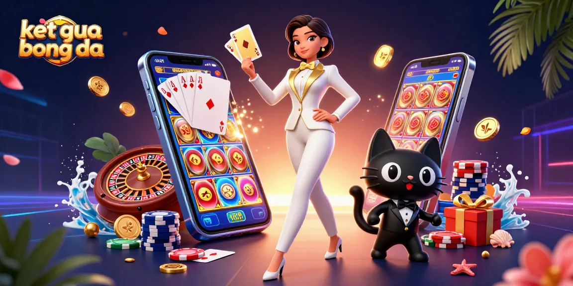 Experience the excitement of betting with ket qua bong da in a vibrant 3D casino illustration.