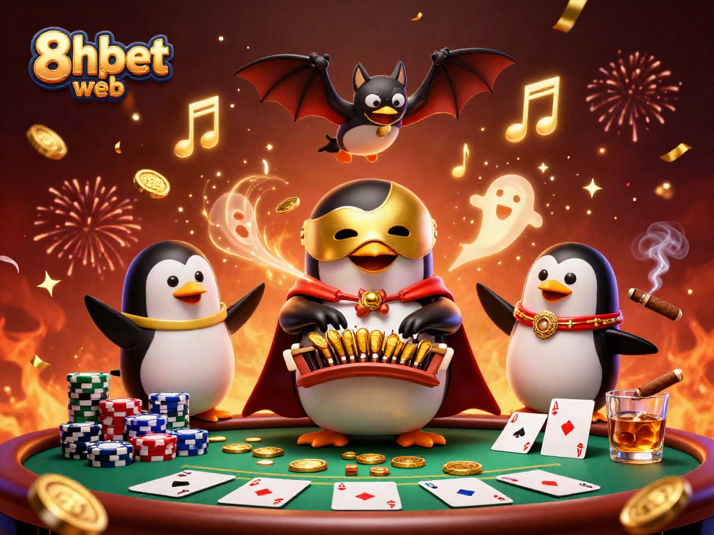 Play cards and win with the 8xbet web in a vibrant casino scene filled with excitement.