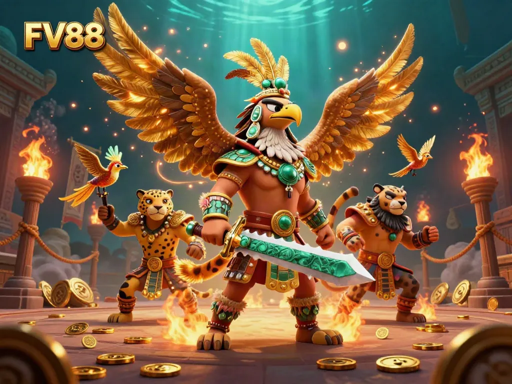Experience thrilling gameplay at FV88 with engaging characters and vibrant casino elements.