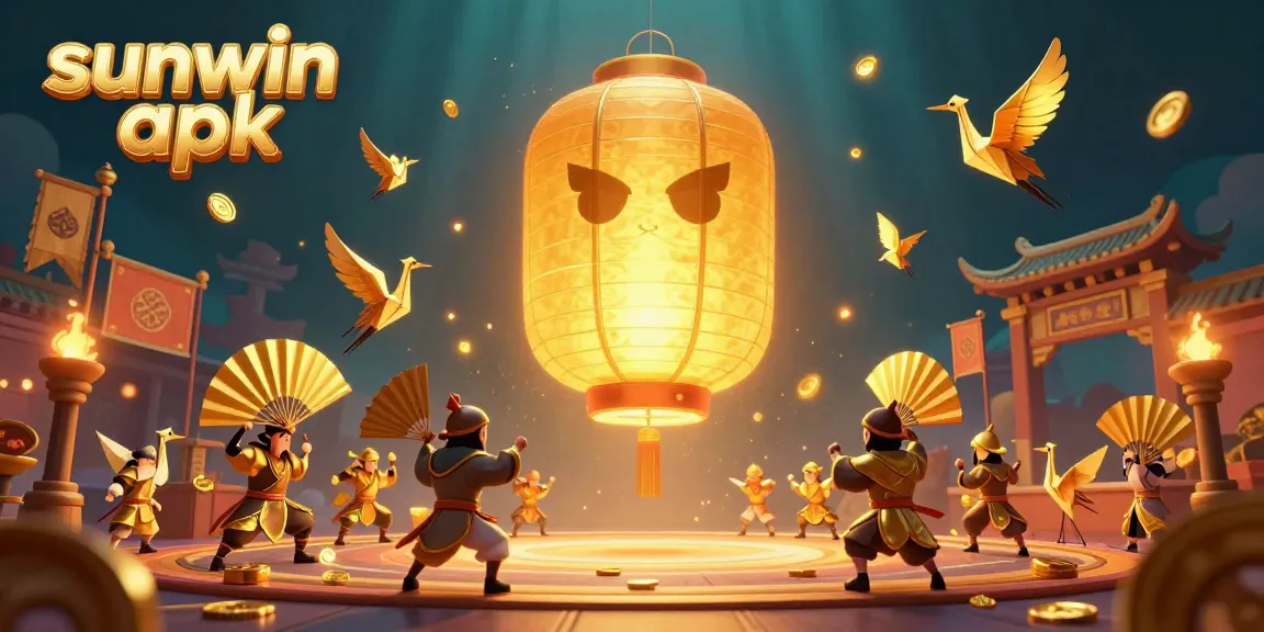 Engage in the excitement of sunwin apk with golden lantern spirit amidst a vibrant casino.
