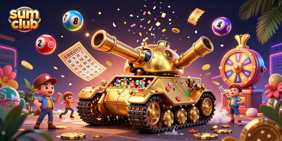 Exciting gameplay in sum club with colorful lottery elements and vibrant casino atmosphere.