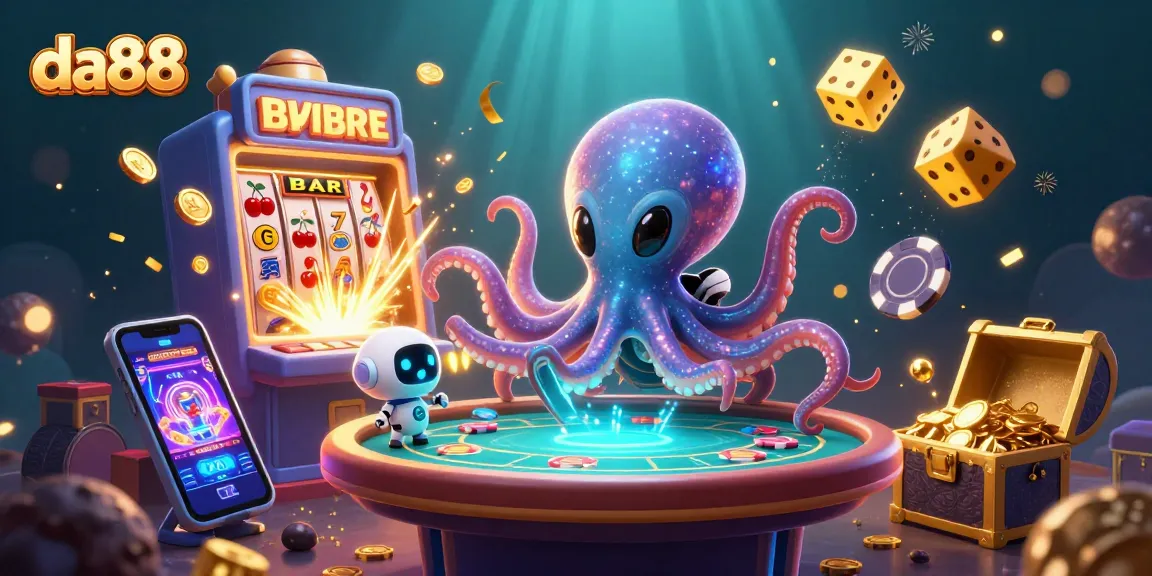 Engage with da88's thrilling alien casino scene featuring cosmic poker action and jackpot excitement.