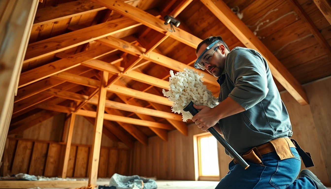 Learn spray foam removal advice from a contractor expertly working on attic insulation removal.