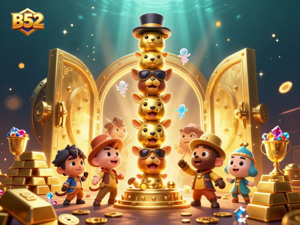 Spin to win with B52 in a vibrant online casino world filled with treasures!