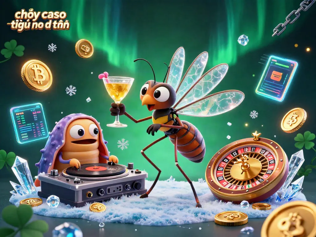 Chơi casino trực tuyến trên điện thoại với hình ảnh hoạt hình 3D đầy màu sắc và sôi động.