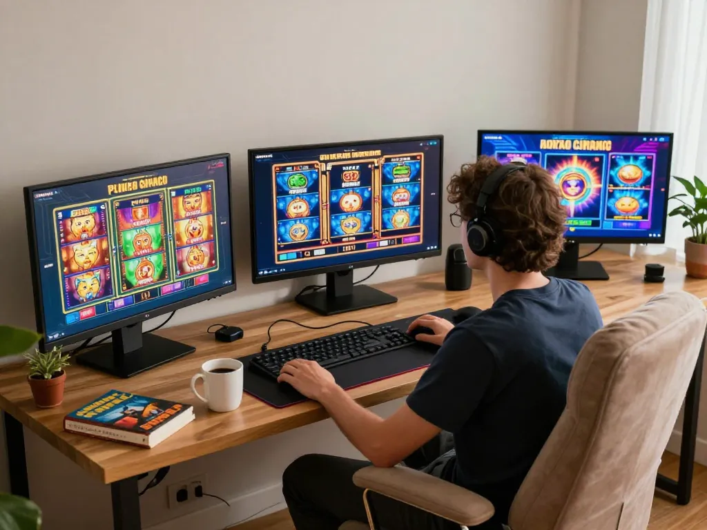 Nego77 daftar through engaging online slots gameplay at a cozy home setup