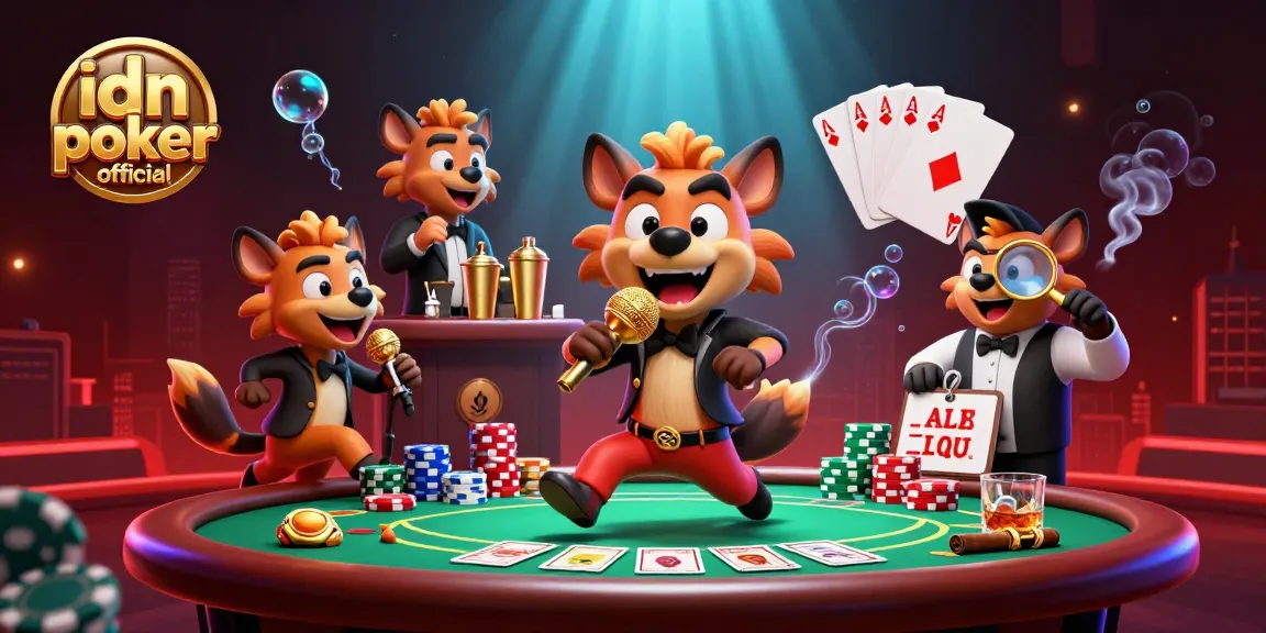 Gambarlah pertunjukan komedi di kasino IDN poker official dengan berbagai elemen permainan.