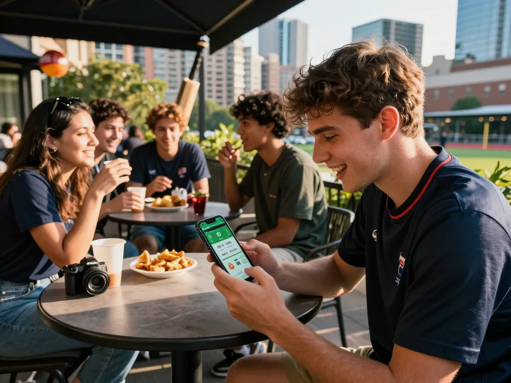 Engaging in Crickex sign up while enjoying outdoor sports betting with friends