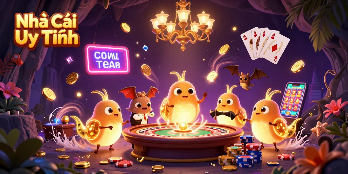 Experience thrilling action at Nhà Cái Uy Tín with vibrant casino games, illuminated by glowworms.