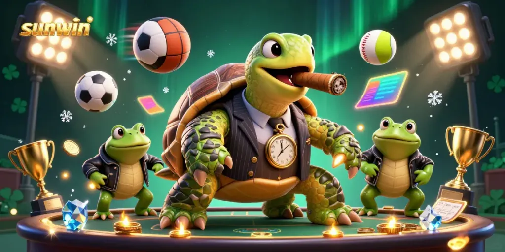 Experience exhilarating gaming with sunwin's vibrant 3D cartoon characters and casino action.