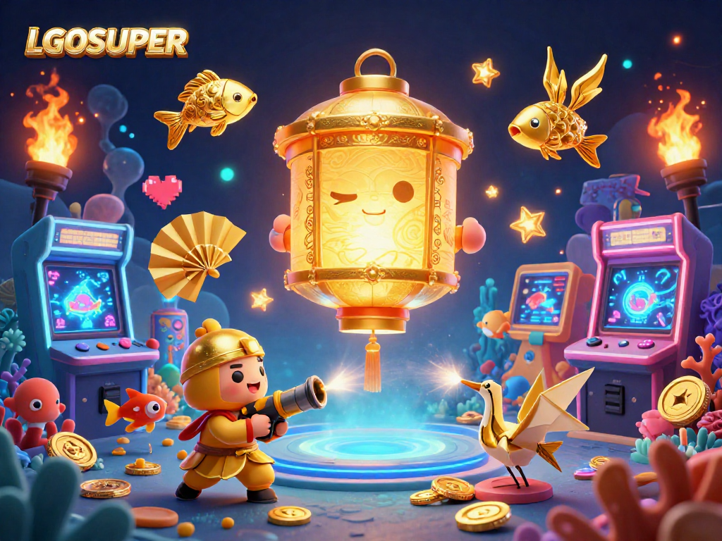 Engage with LGOSUPER as you shoot vibrant digital fish in an animated casino undersea adventure.